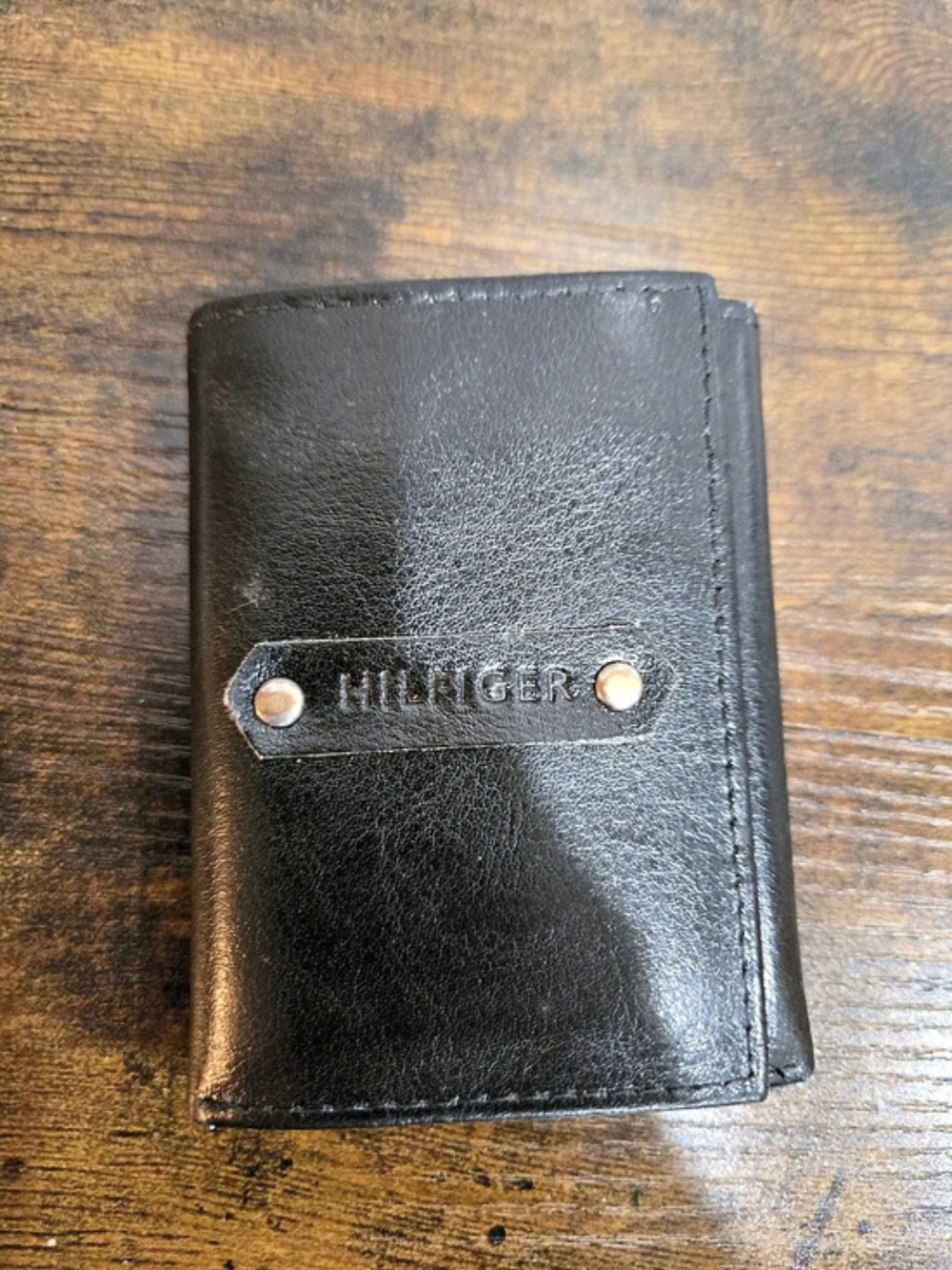 Vintage Tommy Hilfiger Black Genuine Leather Wallet